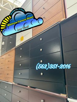 Black eight drawer dresser compressed cajonera Comoda nueva