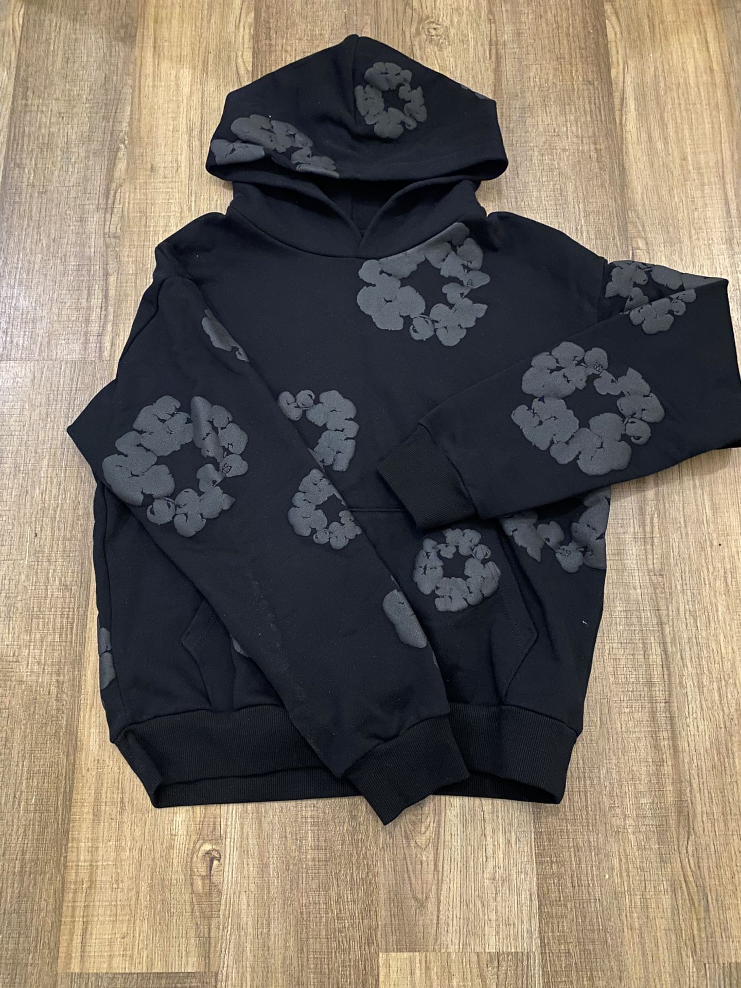 Black on Black Denim Tears hoodie
