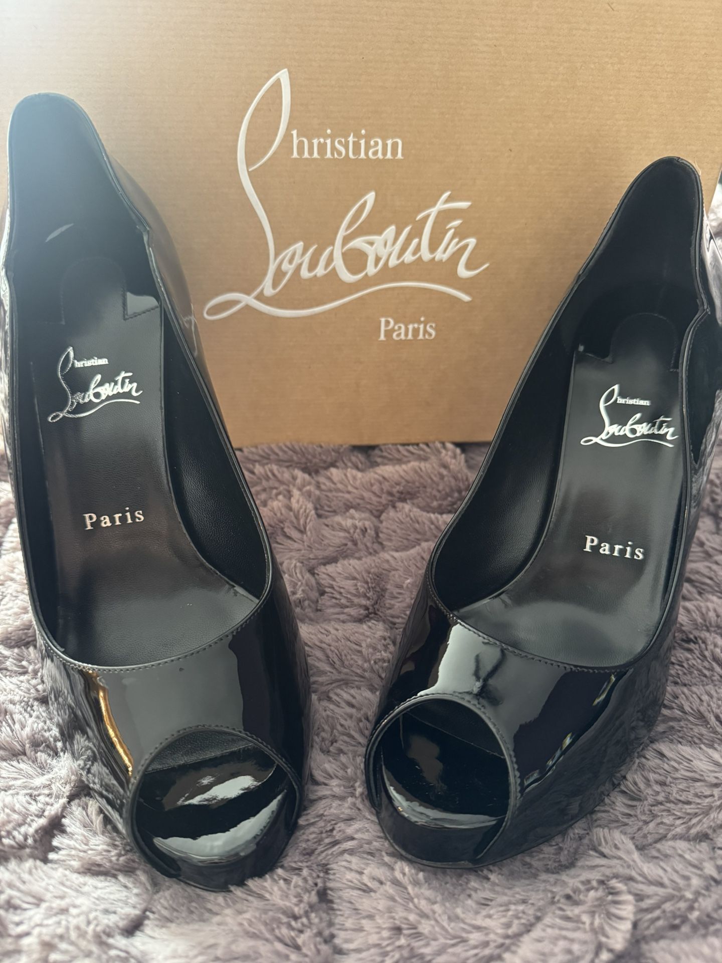 Christian Louboutin  Peep Toe Stilettos 