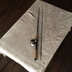Vintage Old Pal Spinning Fishing Rod 2peice With Zebco 202 Reel