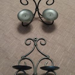 2 Double 12" Candle Holders ( Set of 2)