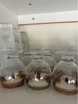 Ice cream glass cups and decorative glass cups