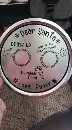 Santa cookie trays
