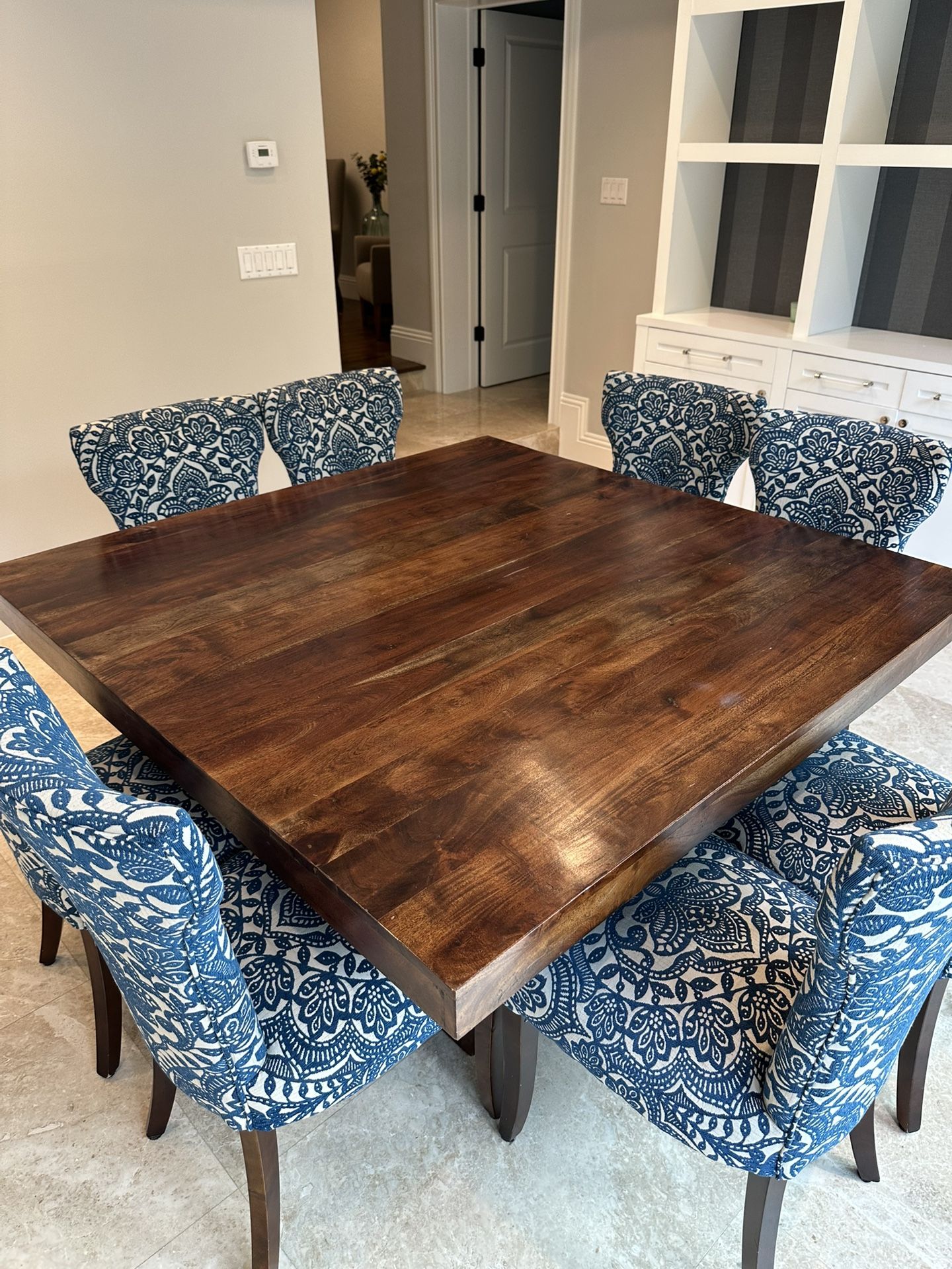 Wood dining table