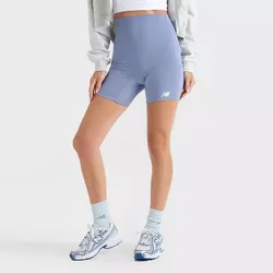 Women's New Balance Harmony High Rise Biker Shorts 6" - Dusk Shower - S, L