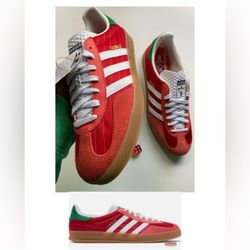 Adidas Originals Gazelle Indoor Olympic Pack Red Men’s sz 14 NEW NO BOX!