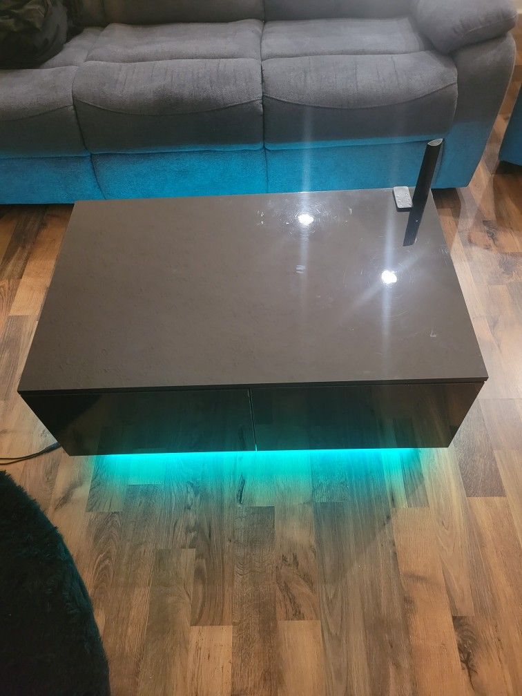 Black LED coffee Table