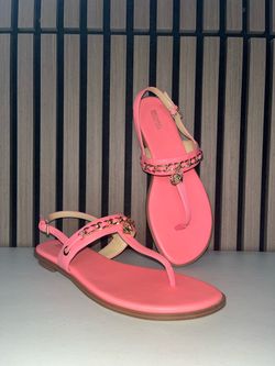 Michael Kors Pink Flat Thong Sandals