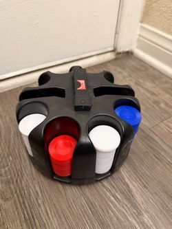 Poker Chip Set with Rotating Dealer Tray (As Is)