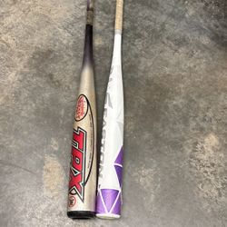2 High School Baseball Bats