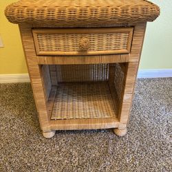 Wicker Nightstand
