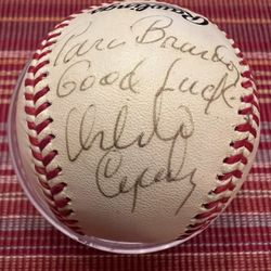 Baseball Signed By Orlando Cepeda. Autograph Not Authenticated.