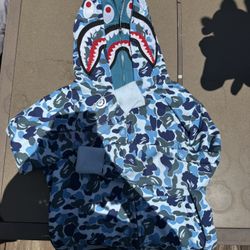 Shark Zip- Up Bape Hoodie (BLUE)