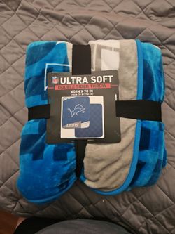New NFL Detroit Lions Double Sided Throw Blanket