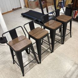 4 Small Bar Stools