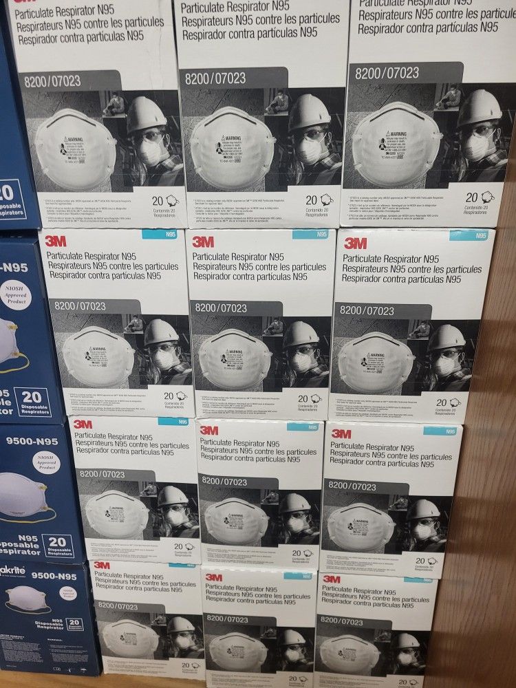 3M 8200 N95 Disposable Particulate Respirator, Pack of 20, NIOSH APPROVED (HOME80)