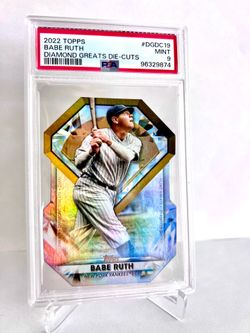 2022 Topps Diamond Greats Die Cuts Babe Ruth DGDC19 NY Yankees PSA 9 MINT