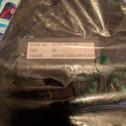 Burleska Green Long Lines Steel Boned Underbust Corset 20"