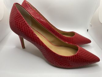 Calvin Klein Womens Calvin Klein Gayle Classic Pump Heels, Lipstick Red