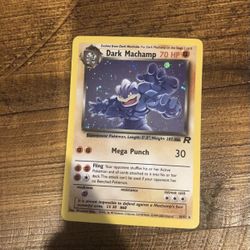 Dark Machamp 10/82 - Team Rocket Pokémon Card Holo NM-NP