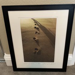 Beautiful Footprints Picture Art Frame 