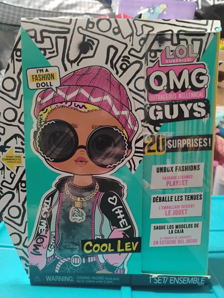 LOL OMG GUYS Cool Lev Doll New in Box Unopened
