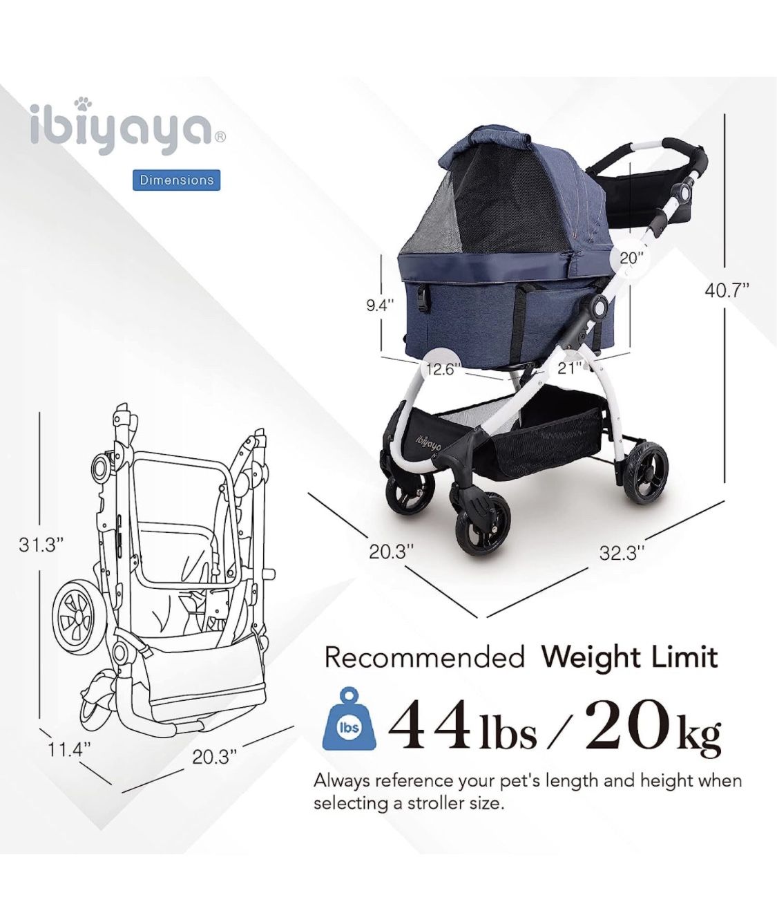 ibiyaya Cleo Travel System Pet Stroller