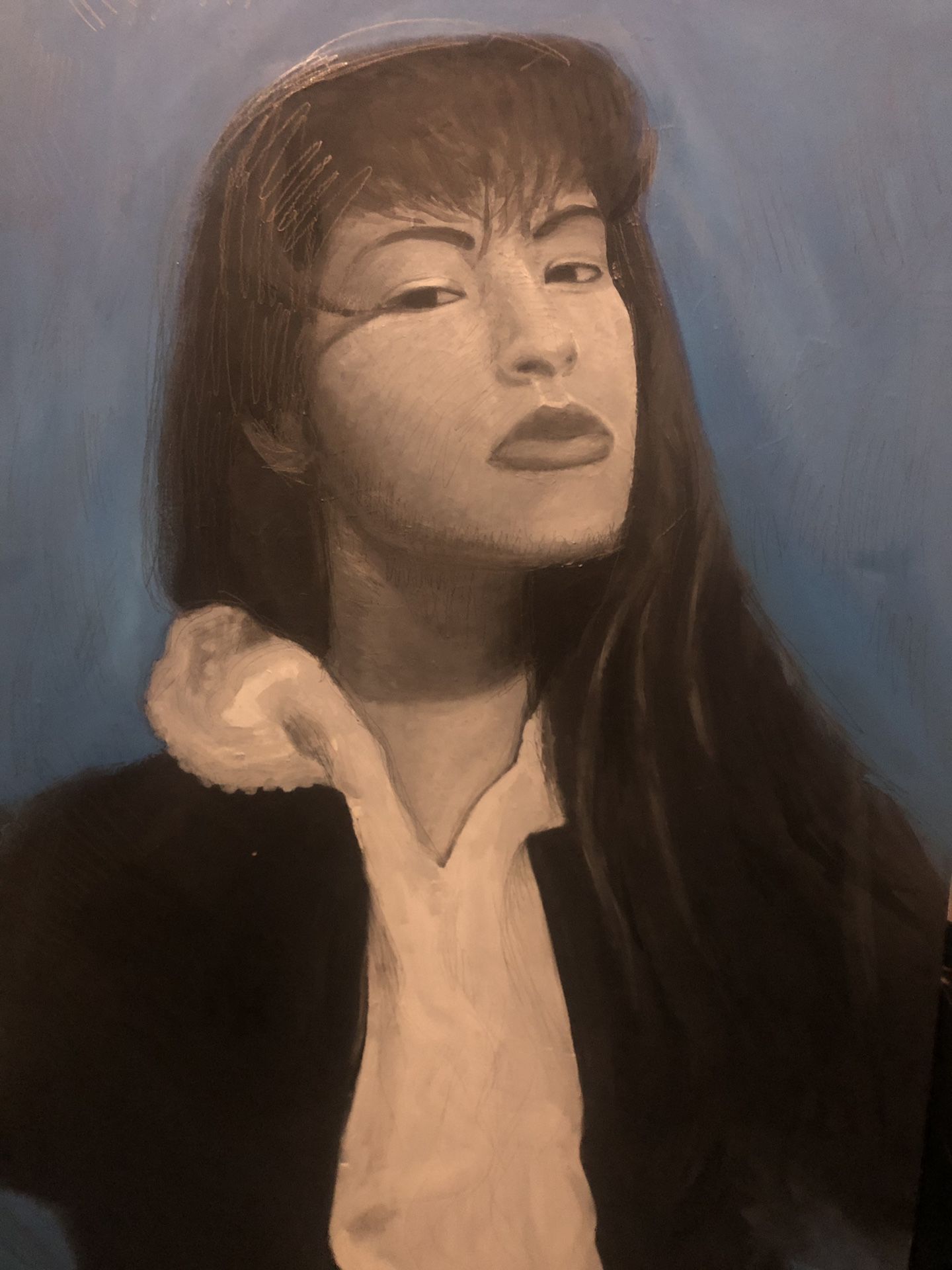 Selena oil painting 24 x 36