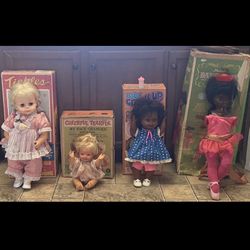 Lot of (4) Vintage Dolls 1960’s & 1970’s