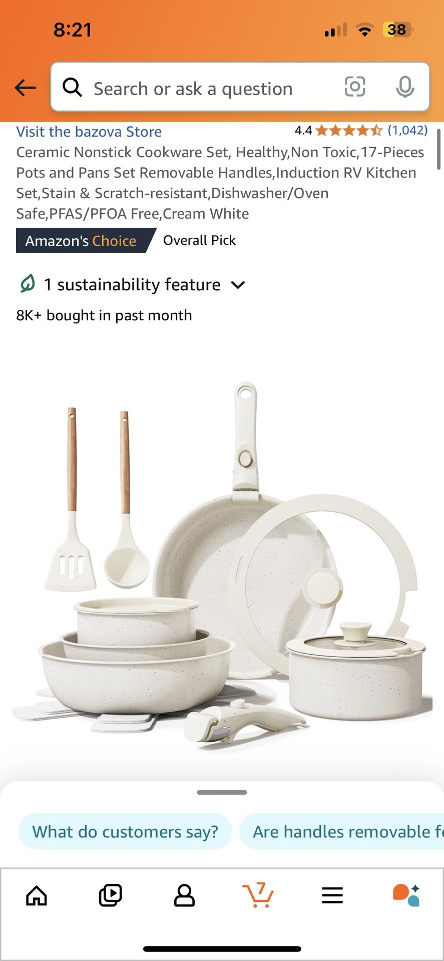 17 piece cookware set by Bazova