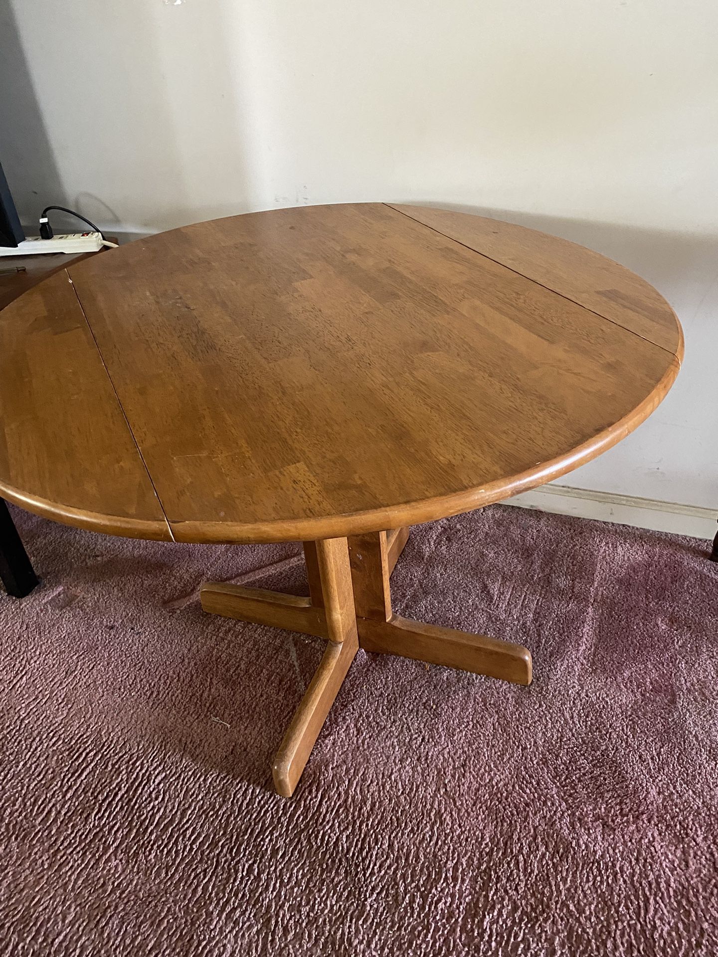 All Wood Leaf Table