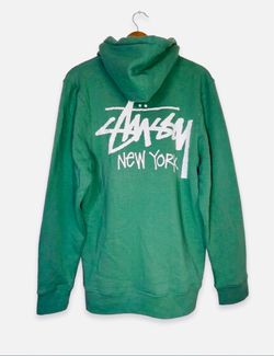 Stussy New York Chapter Store Full Zip Hoodie Light Green  Size Medium BRAND NEW  ***Stussy Cut Tags are discontinued items done by the manufacturer. 