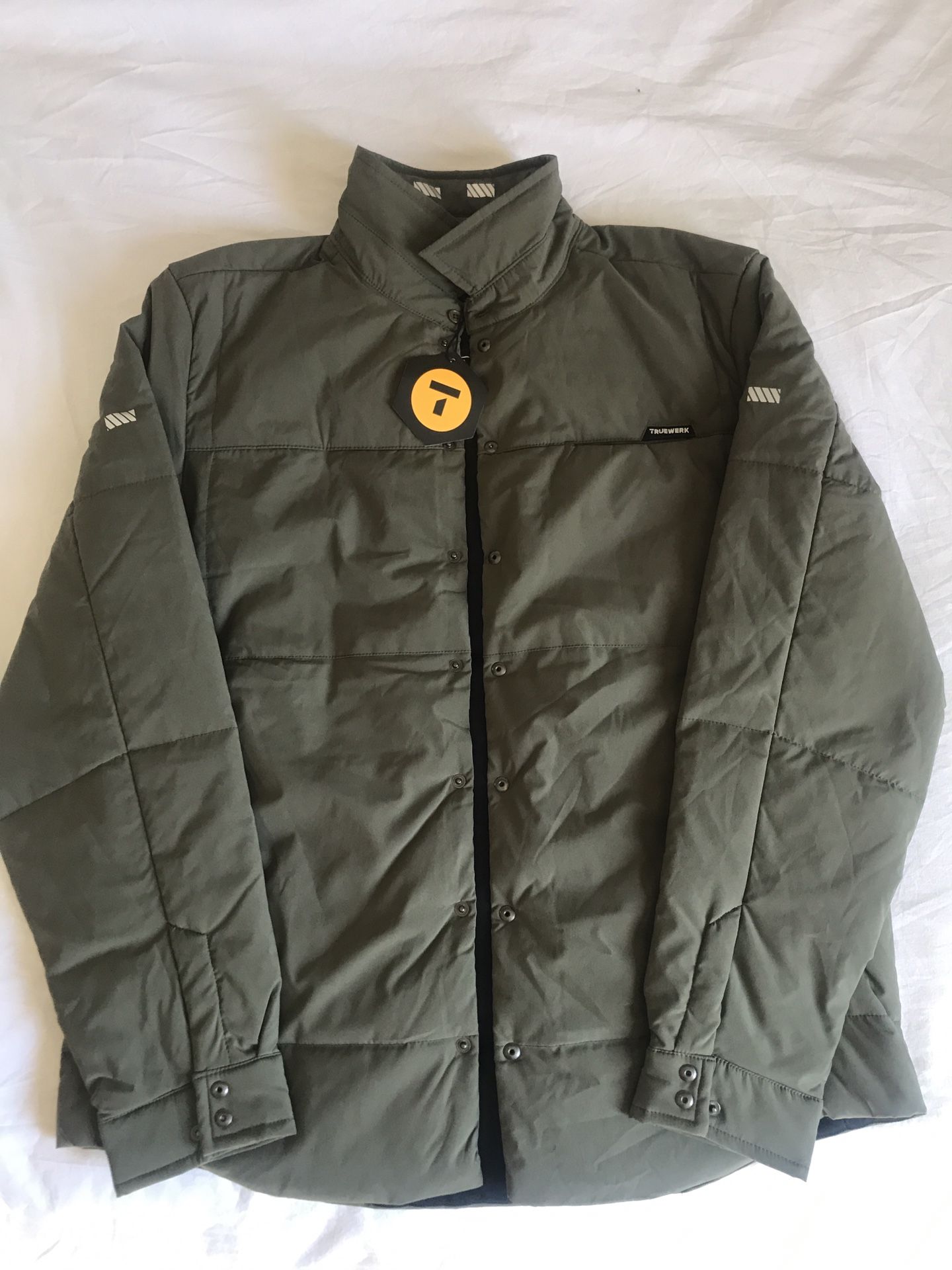 Truewerk Flac Shacket Work Jacket Coat Button Up, XL, New w/ tag