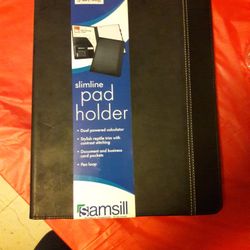 New SAMSILL PAD HOLDER w/ Calculator $20
