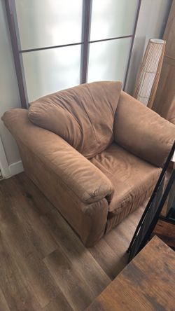 Chair and pullout couch