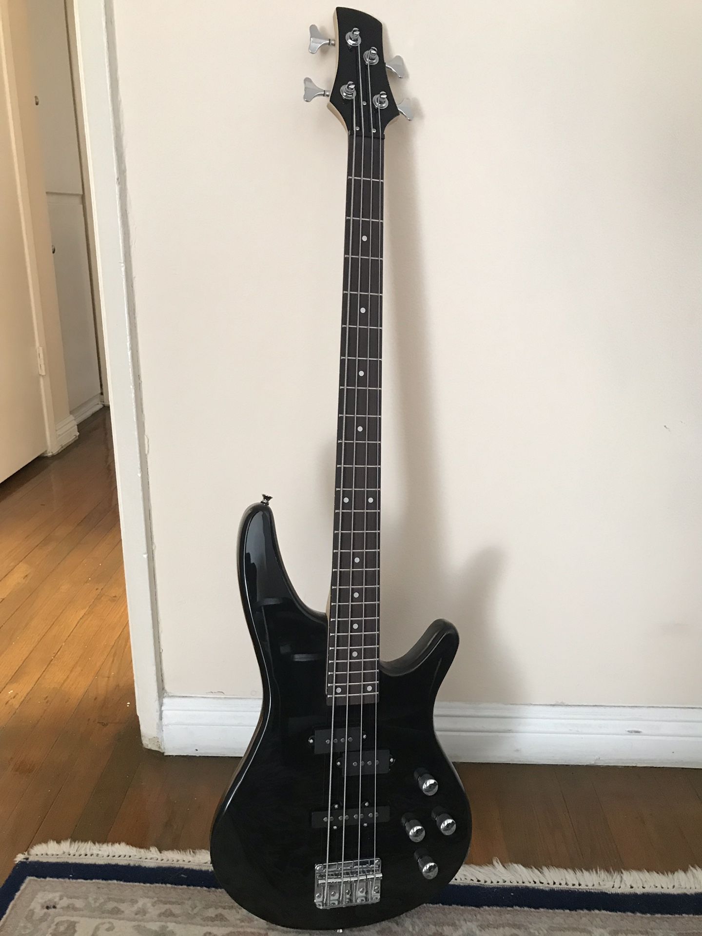 Black Bass Guitar 4 Strings