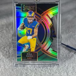 2023 Panini Prism Puka Nacua Die Cut Refractor Rookie 
