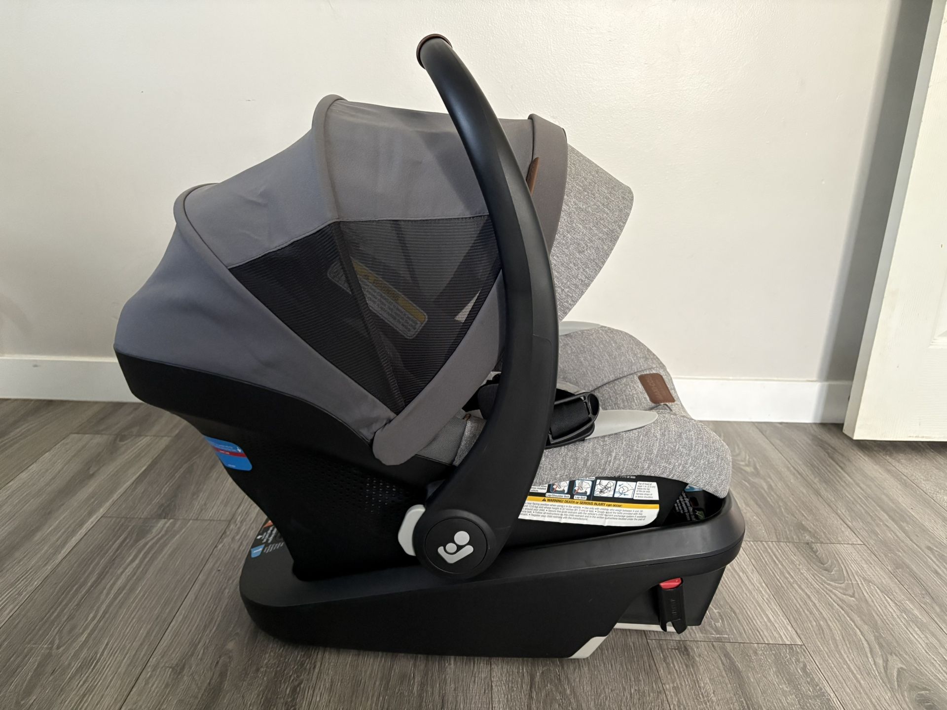 Maxi-Cosi's Mico™ Luxe+ Baby Car Seat: Infant Car Seat with Base and Versatile Baby Carrier Seat Functionality, Urban Wonder