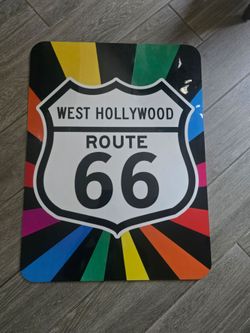 West Hollywood Route 66 Aluminum Reflective Street Sign