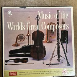 Music of the World's Great Composers 12 Vinyl Box Set with Book RCA 1959