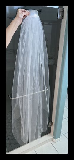 Wedding Veil, 60” and White
