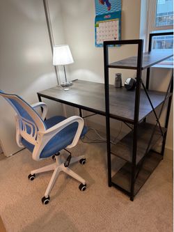 Desk and chair