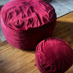 Ultimate Sack Bean Bag with Foot Stool 