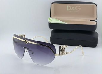 Dolce & Gabbana Shield Sunglasses with Case