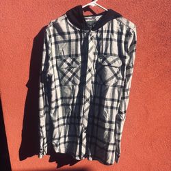 Forever 21 hooded flannel men’s