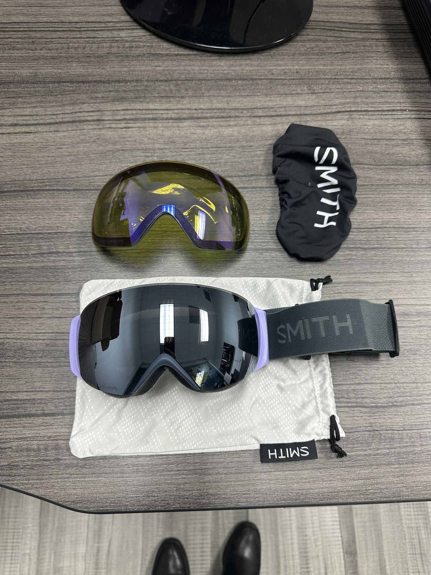 I/O Mag S Smith Ski Snow Snowboard Winter Goggle - Unisex - Grey Strap - ChromaPop Mirror Lens - Jet ski