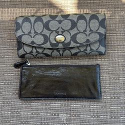 Coach Wallet With Extra Coach Pouch
