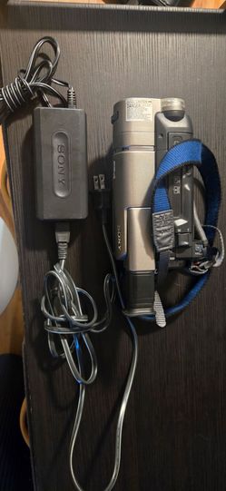Sony Camcorder with AC Adapter and Cables
