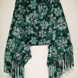 Oversized Anti Pill Fleece Scarf With Fringe, Shawl