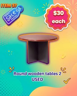 Wooden Round Table